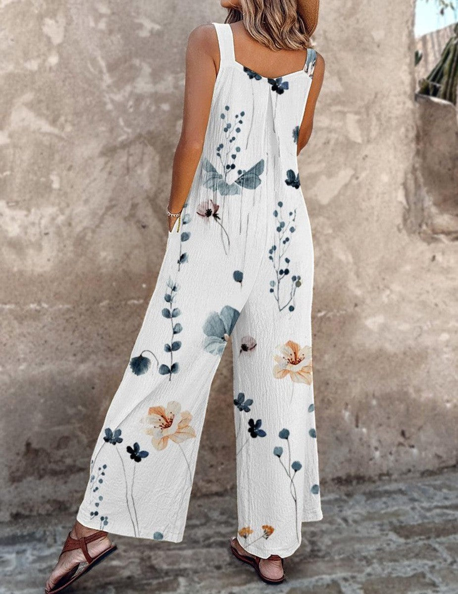 Mono cómodo con estampado de flor