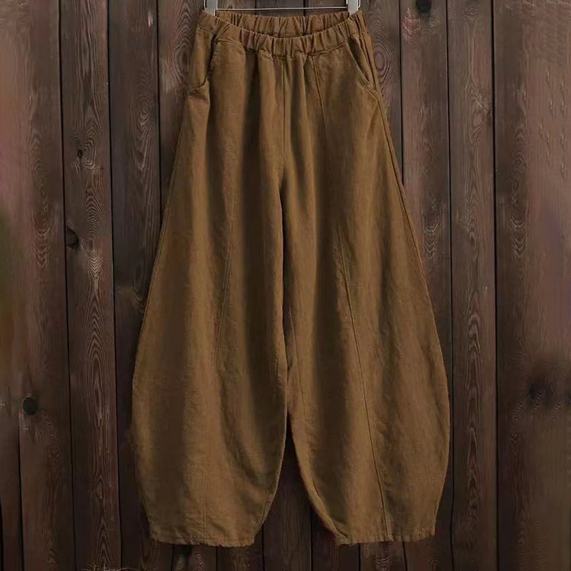Pantalón de Algodón y Lino