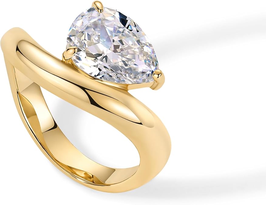 Anillo de Promesa Ondulado