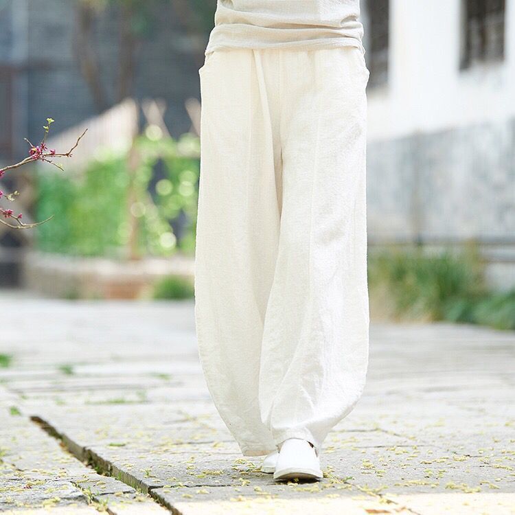Pantalón de Algodón y Lino