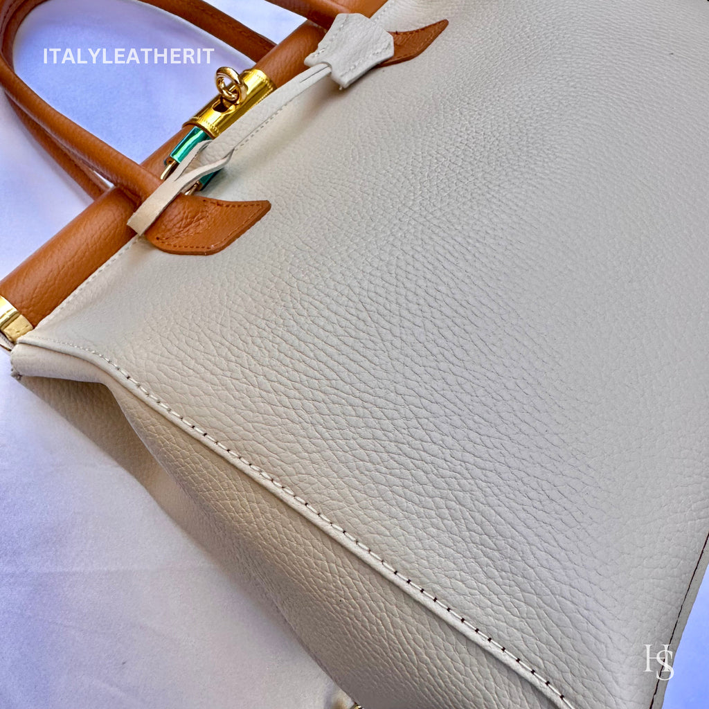 Bolsos de piel italiano hechos a mano para mujer.