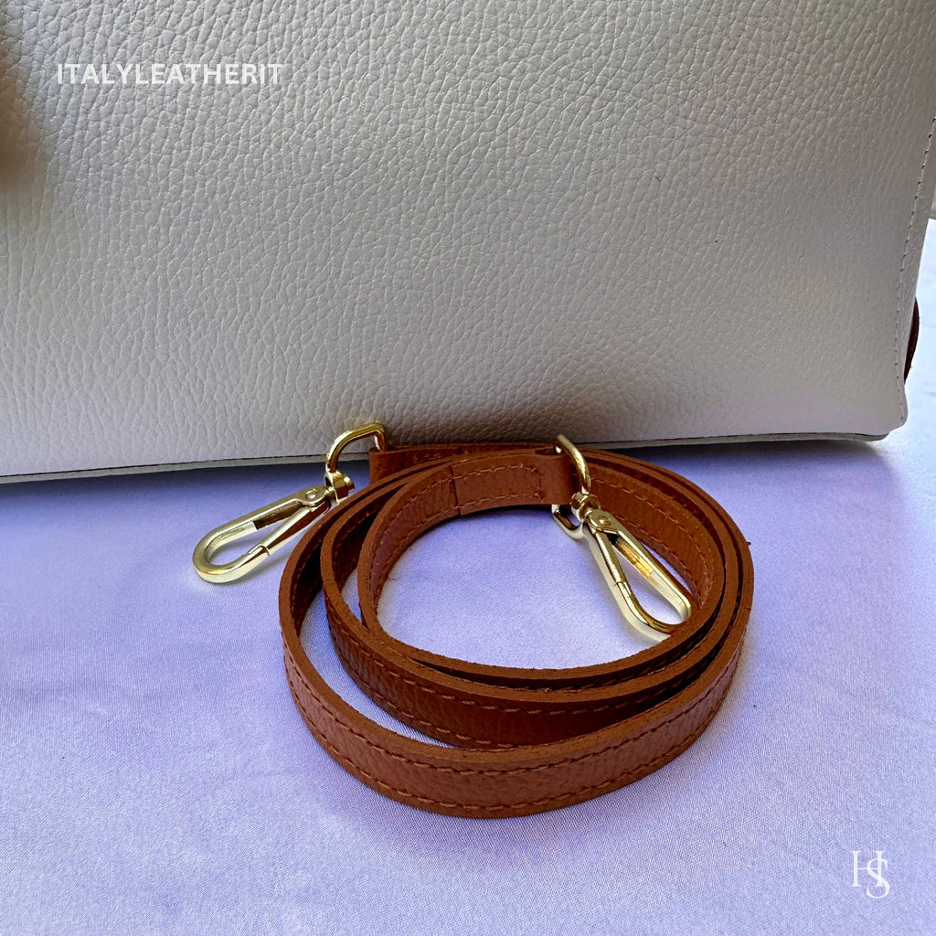 Bolsos de piel italiano hechos a mano para mujer.