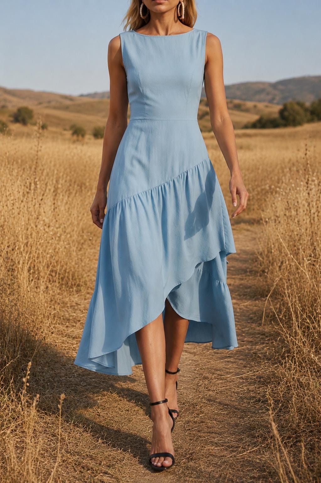 Vestido Verano Fluido y Asimétrico