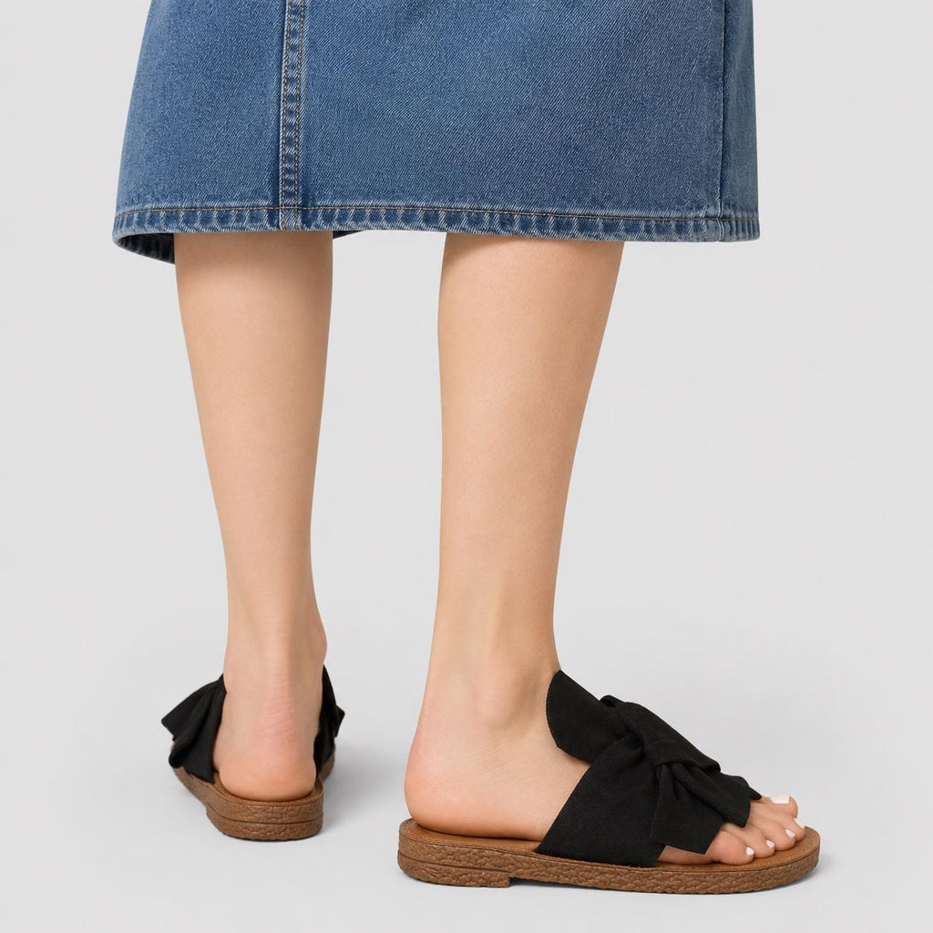 Sandalias de verano con lazo