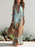 Vestido largo bohemio.