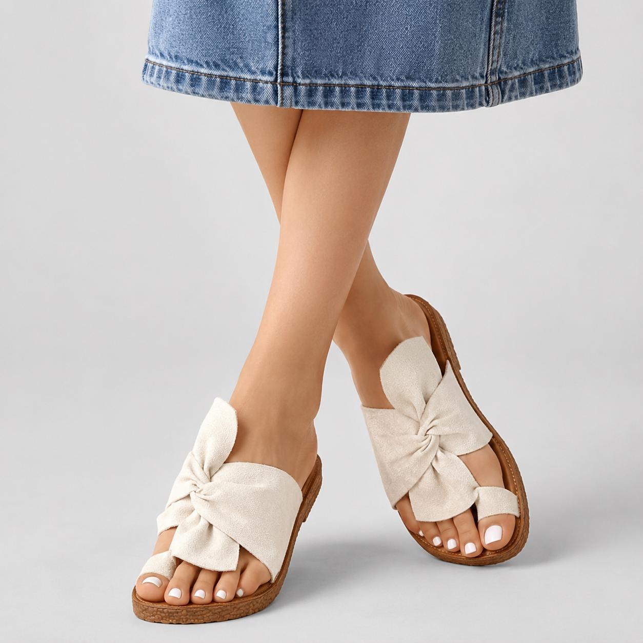 Sandalias de verano con lazo