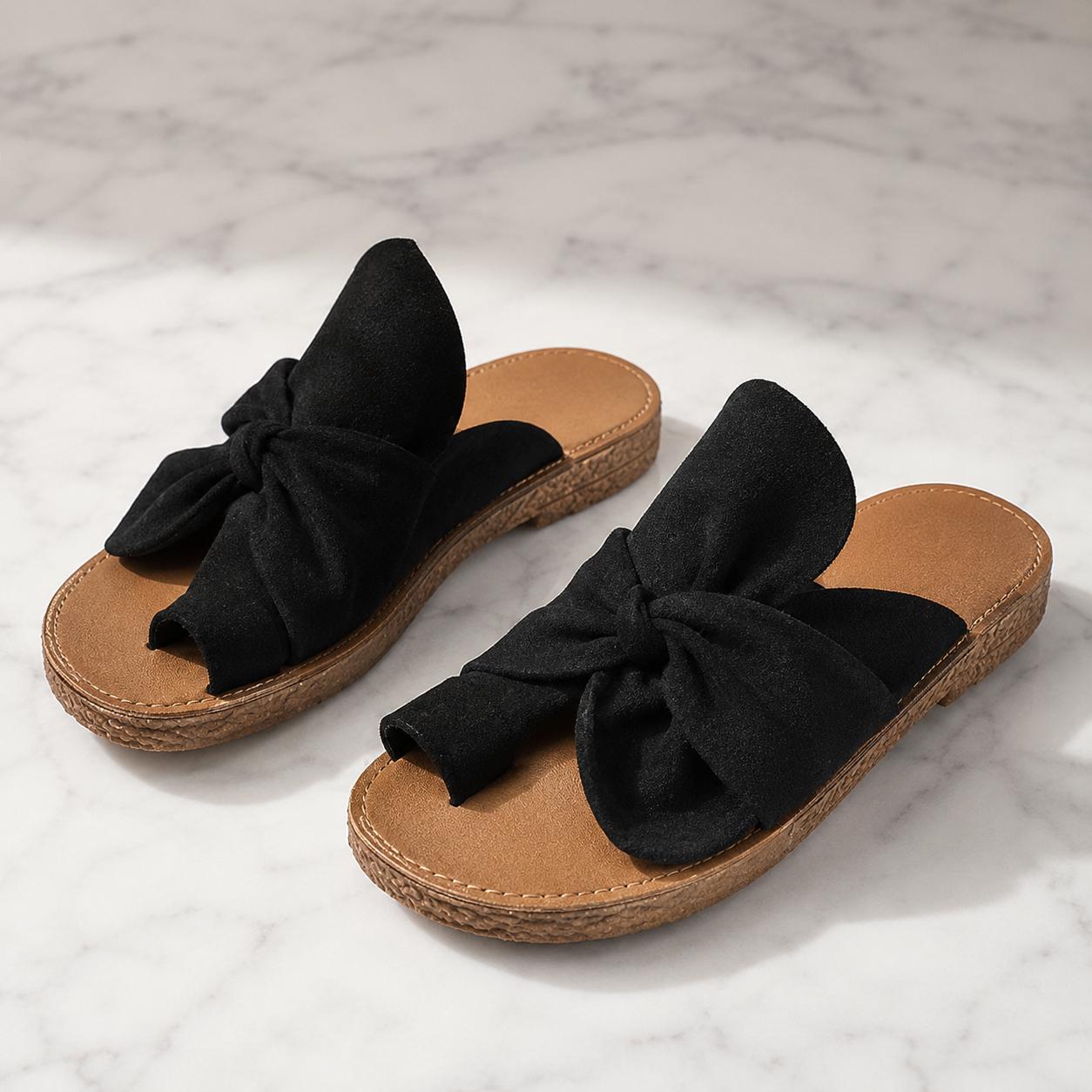 Sandalias de verano con lazo